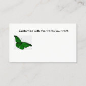 Gotische Visitenkarte gealterter Blick-blutroter (Rückseite)