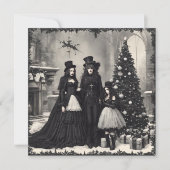 Gotische Weihnachten Einladung (Vorderseite)