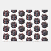 Gotische Weihnachten Geschenkpapier Set (Vorderseite 2)