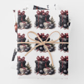 Gotische Weihnachten Geschenkpapier Set (Beispiel)