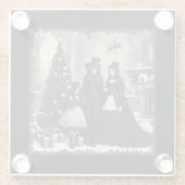 Gotische Weihnachten Glasuntersetzer (Rückseite)