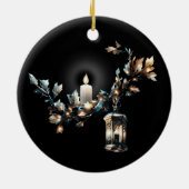 Gotische Weihnachten Keramik Ornament (Hinten)