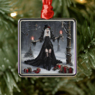 Gotische Weihnachten Ornament Aus Metall
