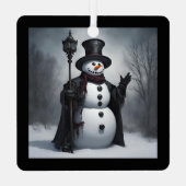 Gotische Weihnachten Ornament Aus Metall (Rückseite)