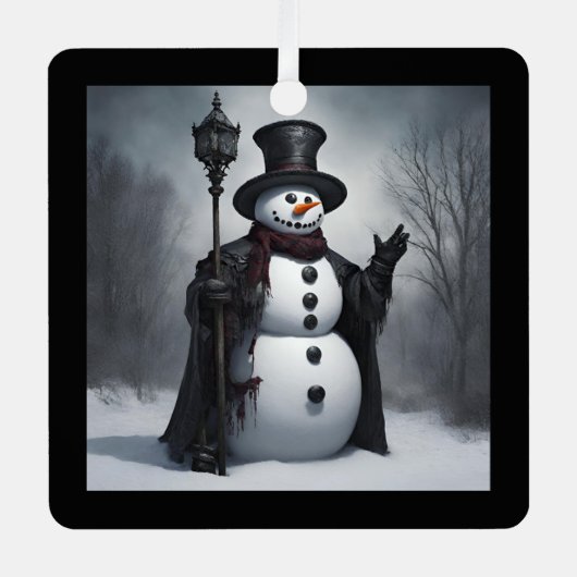 Gotische Weihnachten Ornament Aus Metall (Vorderseite)