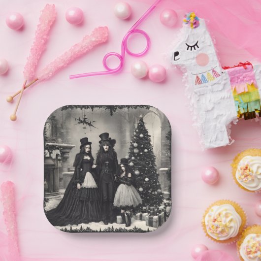 Gotische Weihnachten Pappteller (Party)