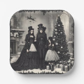 Gotische Weihnachten Pappteller (Vorderseite)