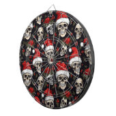 Gotische Weihnachten Weihnachtsmann Dunkler Feiert Dartscheibe (Vorderseite rechts)