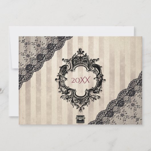 Gotische Weihnachtsbaum-Fotokarte Feiertagskarte (Rückseite)