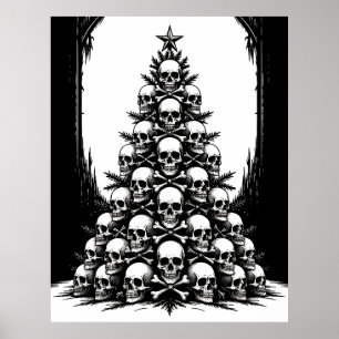 Gotische Weihnachtsbaum IV Poster