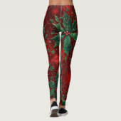Gotische Weihnachtsbäume Leggings (Rückseite)