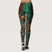 Gotische Weihnachtsbäume Leggings (Rückseite)