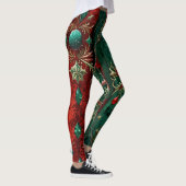 Gotische Weihnachtsbäume Leggings (Rechts)
