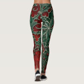 Gotische Weihnachtsbäume Leggings (Rückseite)