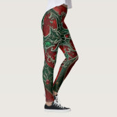 Gotische Weihnachtsbäume Leggings (Rechts)