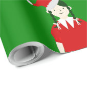 gotische Weihnachtsfeier Geschenkpapier (Rolleneckpunkt)