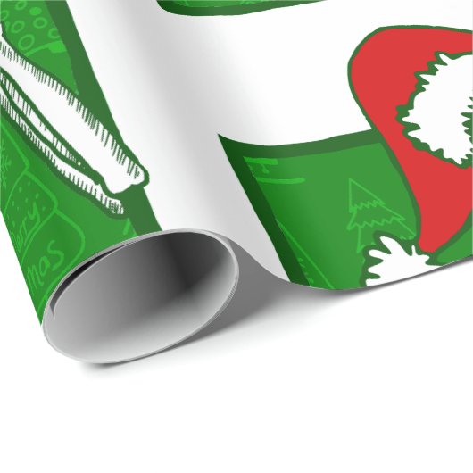 gotische Weihnachtskaffee Skelett Horror Geschenkpapier (Rolleneckpunkt)