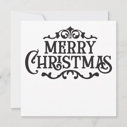 Gotische Weihnachtskarte (Rückseite)