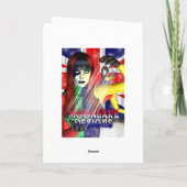 Gotische Weihnachtskarte - Balletttänzerin - Baubl Feiertagskarte (Rückseite)