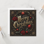 gotische Weihnachtskarte Karte (Vorderseite/Rückseite Beispiel)