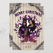 Gotische Weihnachtskartentafel Feiertagskarte (Vorne/Hinten)