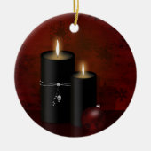 Gotische Weihnachtskerzen Ornament (Vorne)