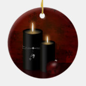 Gotische Weihnachtskerzen Ornament (Hinten)