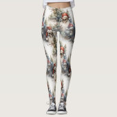 Gotische Weihnachtskugeln Gothmas Leggings (Vorderseite)