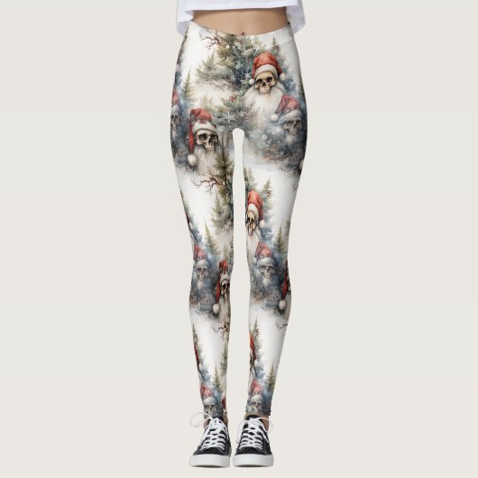 Gotische Weihnachtskugeln Gothmas Leggings (Vorderseite)