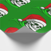 gotische Weihnachtslieder Skelette Geschenkpapier (Ecke)