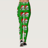 gotische Weihnachtslieder Skelette Leggings (Rückseite)