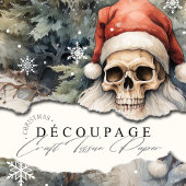 Gotische Weihnachtsschalen Rote Weihnachtsmannmütz Seidenpapier