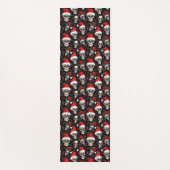 Gotische Weihnachtsskull Dunkler Feiertag Fitness Yogamatte (Vorderseite)