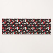 Gotische Weihnachtsskull Dunkler Feiertag Fitness Yogamatte (Vorderseite (Horizontal))