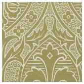 Gotische Wiederbelebung Fleur de Lys - Altes Gold Stoff (Nahaufnahme)