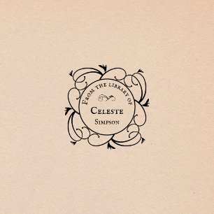 Gotische Wirbel   Aus der Personalisierten Bibliot Gummistempel