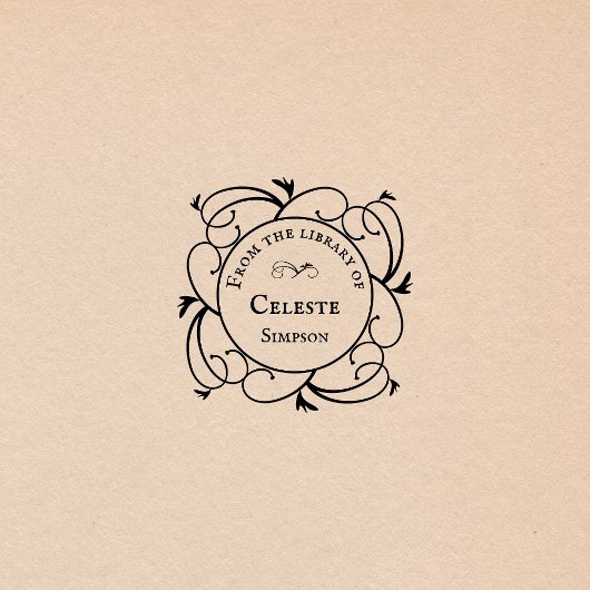 Gotische Wirbel | Aus der Personalisierten Bibliot Gummistempel