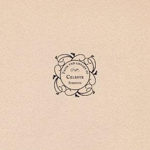 Gotische Wirbel   Aus der Personalisierten Bibliot Permastempel