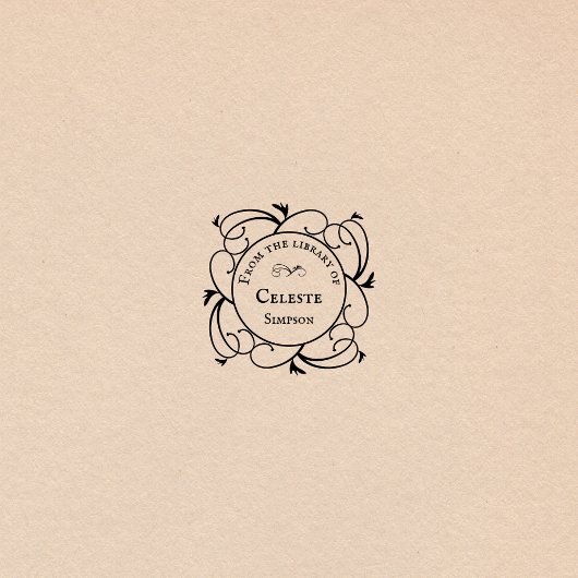 Gotische Wirbel | Aus der Personalisierten Bibliot Permastempel