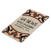 Gotische Wirbel speichern das Datumsmagazin, Orang Magnet (Linke Seite)