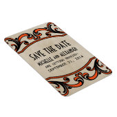 Gotische Wirbel speichern das Datumsmagazin, Orang Magnet (Rechte Seite)