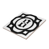 Gotische Zahl oder Buchstabe Fliese (Seite)