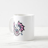Gotischer Augapfel mit Flügeln Kaffeetasse (Vorderseite Links)