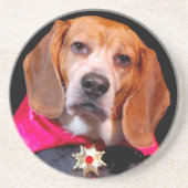 Gotischer Beagle, Dogula Beagle Lugosi Untersetzer (Vorne)