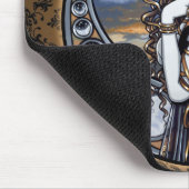 Gotischer Blumen-Mond-feenhafte Kunst Mousepad (Ecke)