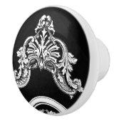 Gotischer Blumenordnungs-Keramikgriff Keramikknauf (Rechts)