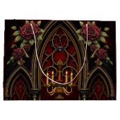 Gotischer Bogengang mit Skulls. Große Geschenktüte (Rückseite)