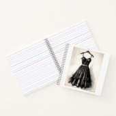 Gotischer Charm: Kleines schwarzes Kleid (LBD) Lee Notizblock (Innenseite)