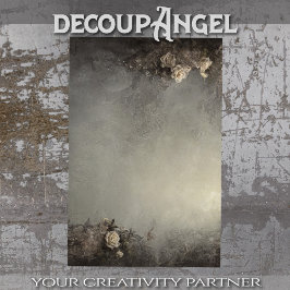 Gotischer Chic Hintergrund mit weißem Rosendekor Seidenpapier