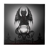 Gotischer Drache Fliese (Vorderseite)